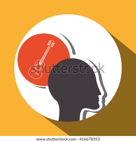 Think different design over white background