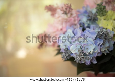 Fake flower on vase