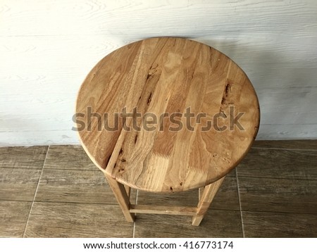 top view wooden table in coffee shop