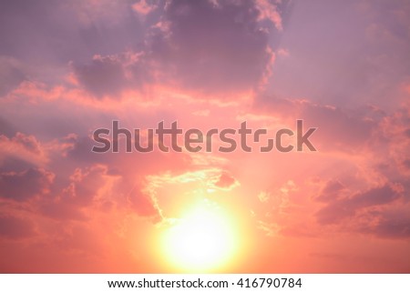 anime sunset and sunrise pastel sky background