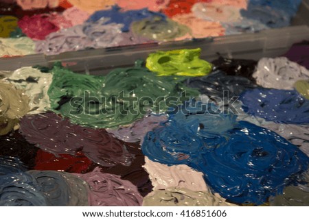 This is a photograph of oil paint background