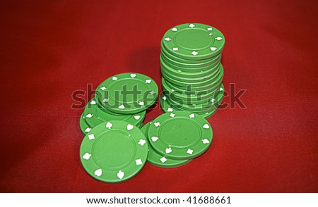 photo of the casino coins on table