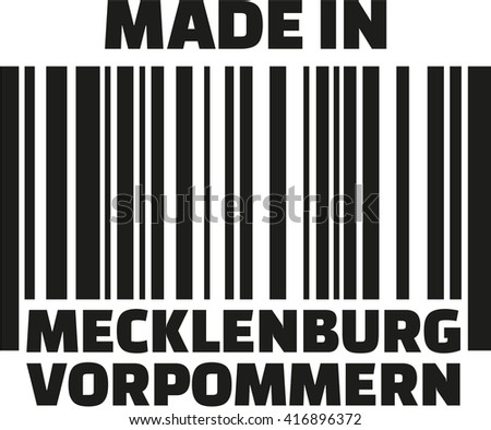 Made in Mecklenburg-Western Pomerania barcode german