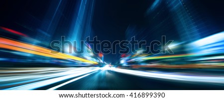 Speed motion in the city