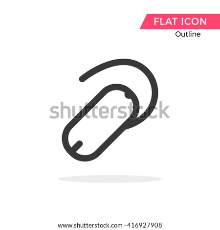 Bluetooth headset Vector Object Picture Image Graphic Glyph Outline Icon 