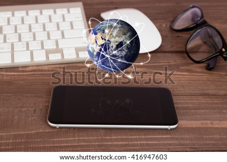communication worldwide concept, Elements of this image furnished by NASA