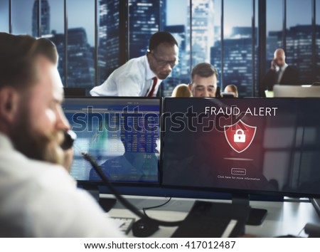 Fraud Scam Phishing Caution Deception Concept Royalty-Free Stock Photo #417012487