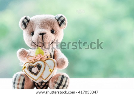 teddy bear and gift for birthday