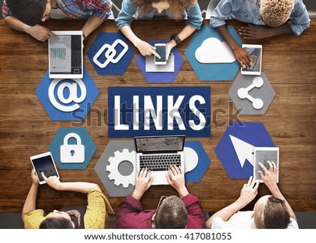 Links Internet Connection Sharing Concept