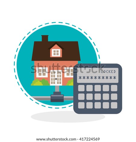 Home automation design. smart house icon. house concept, vector illustration