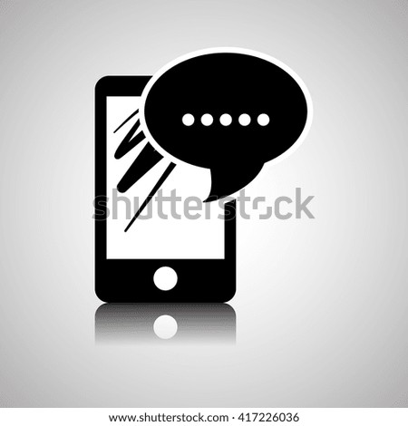 Smartphone design, contact and technology concept, editable vector
