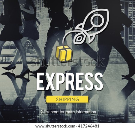 Express Logistic Cargo Freight Manufacturing Concept