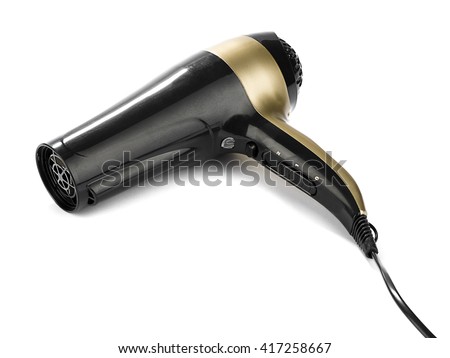 Hair dryer isolated on white background.  