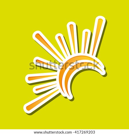 Sun design. abstract icon. summer concept