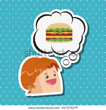 Sandwich design. healthy food concept. menu icon 