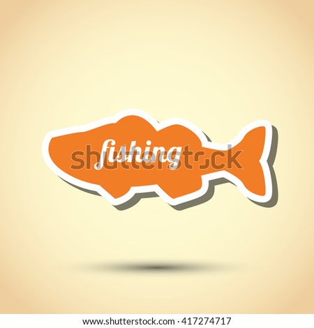Fishing design. camp concept. sport illustration