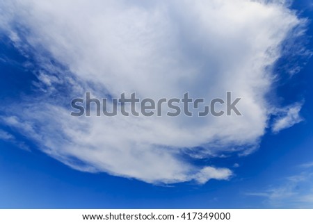 Cloudy and  blue sky