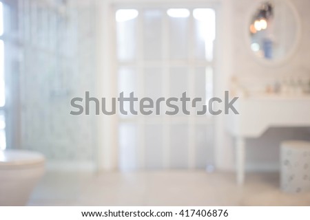 Abstract blur bathroom interior for background Royalty-Free Stock Photo #417406876
