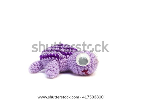  Dolly toy Turtle on white background
