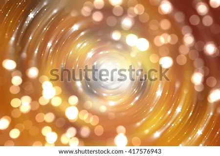 Bokeh light gold abstract background.