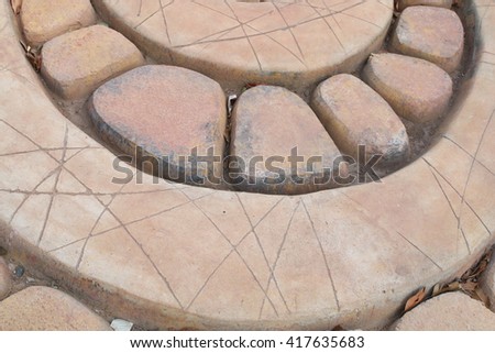 footpath made of rock