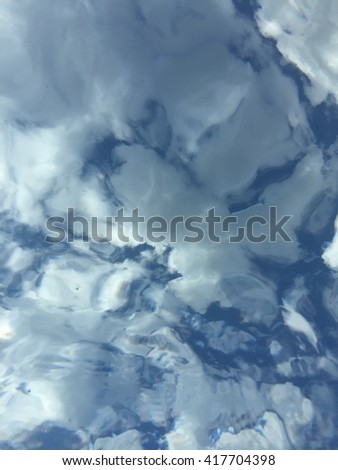 Blue sky cloudy haze  Royalty-Free Stock Photo #417704398