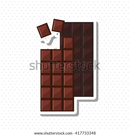 Flat illustration about chocolate design , sweet and delicious