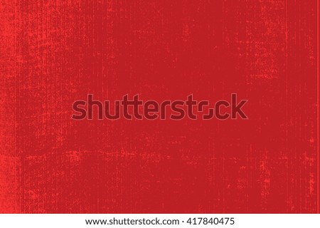 Grunge Distress Shabby Overlay Texture For Your Design. Empty red color design element background. EPS10 vector.