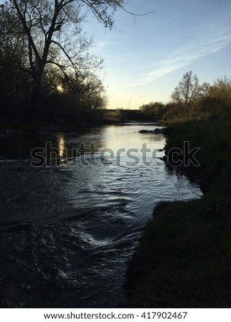 Humber river - Calm river Royalty-Free Stock Photo #417902467