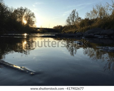 Humber river water just truly beautiful Royalty-Free Stock Photo #417902677