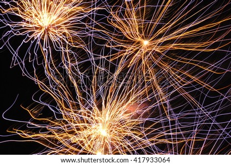 Lightning Ridge, Opal Festival Fireworks, Overhead Fireworks,