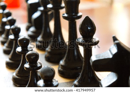chess game closeup abstraction