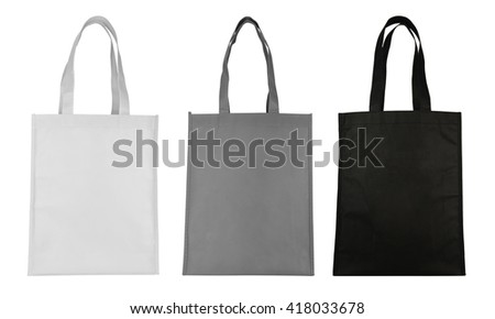 fabric bag isolated on white background
 Royalty-Free Stock Photo #418033678