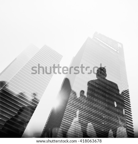 Business People Commuter City Life Walking Concept