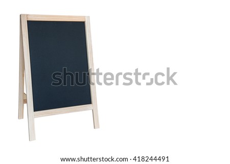 blank blackboard Isolate.