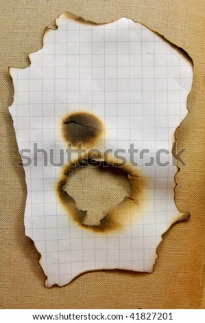 hole in a piece of paper
