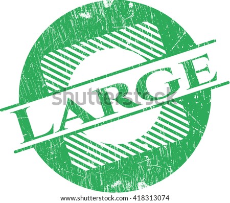 Large rubber grunge stamp