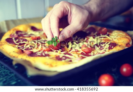 macro baked pizza toppings