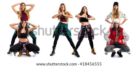 Two street dance girls