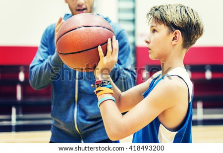 Team Teamwork Basketball Training Game Concept