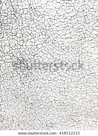 Crack texture of white leather, abstract background.