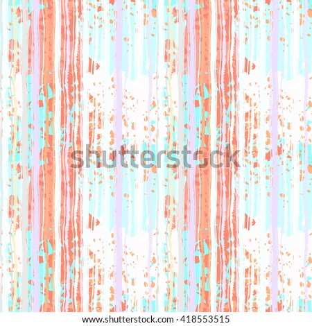 Abstract art grunge seamless pattern, paint stains, watercolor, chaotic brush strokes. Background distressed texture, wallpaper, wrapping