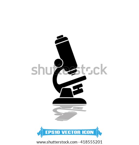 Microscope icon vector