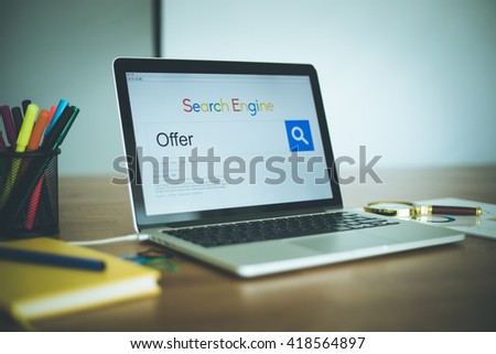 Search Engine Concept: Searching OFFER on Internet