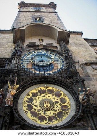 Astronomical Clock in Prague, Czech