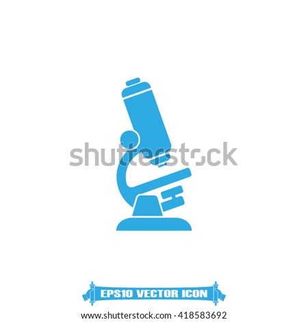 Microscope icon vector.