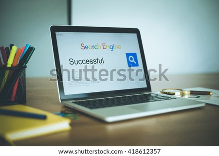 Search Engine Concept: Searching SUCCESSFUL on Internet