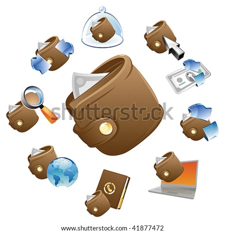 Concepts for finance and money. Vector illustration.