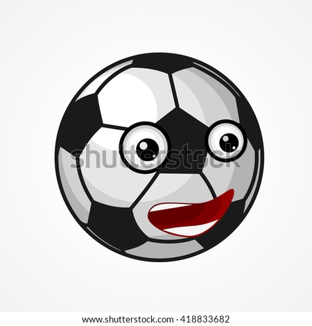 Soccer ball smile
