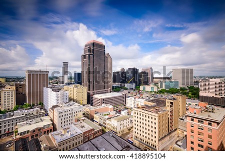 New Orleans, Louisiana, USA dontown skyline.